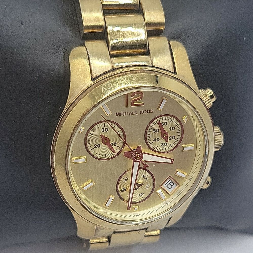 Michael Kors Runway MK5384 Women Stainless Steel Analog Dial Quartz Watch BC702 - Picture 3 of 10